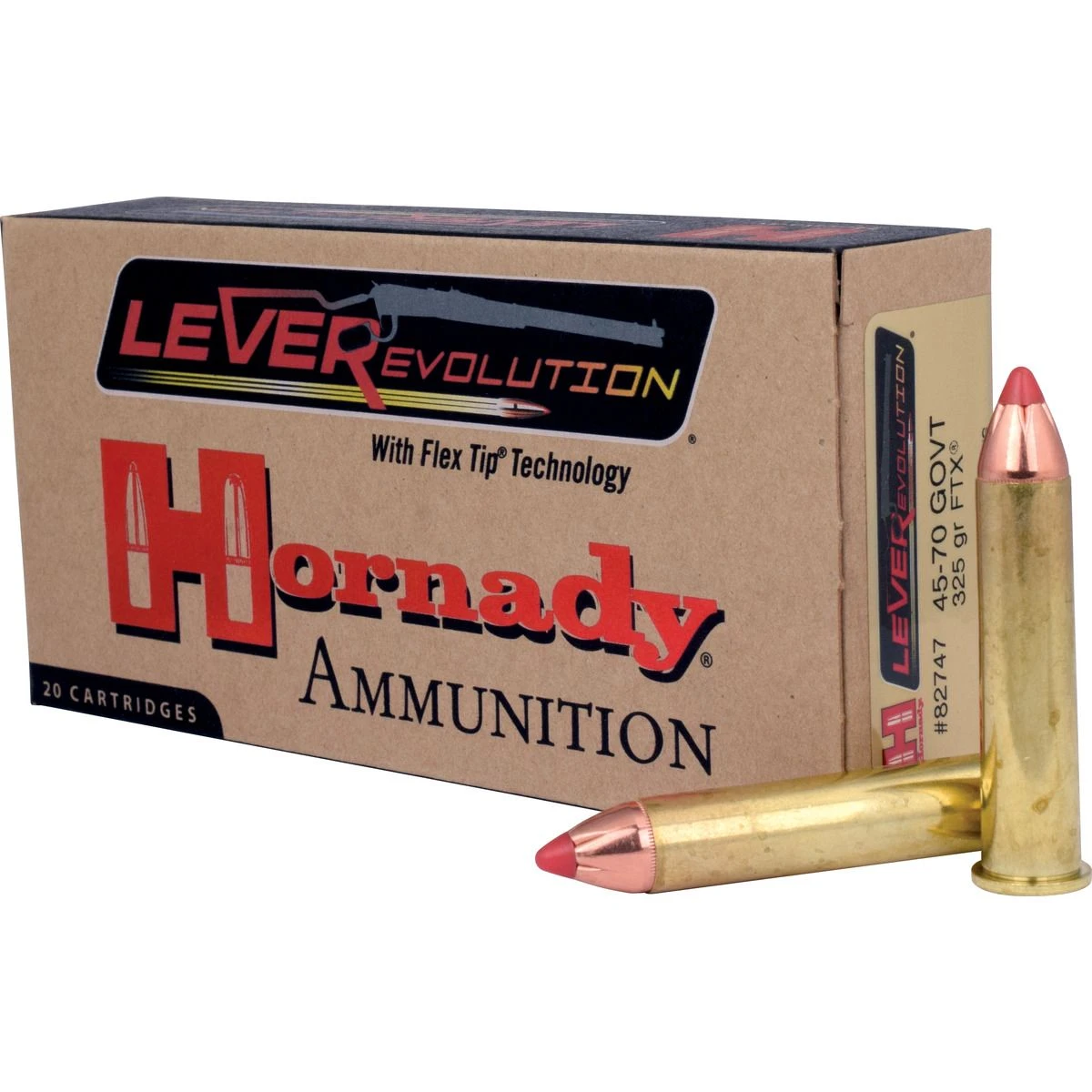 Hornady .45-70 Government LEVER Evolution, 20-Count, 82747 3 Hornady .45-70 Government LEVER Evolution, 20-Count, 82747