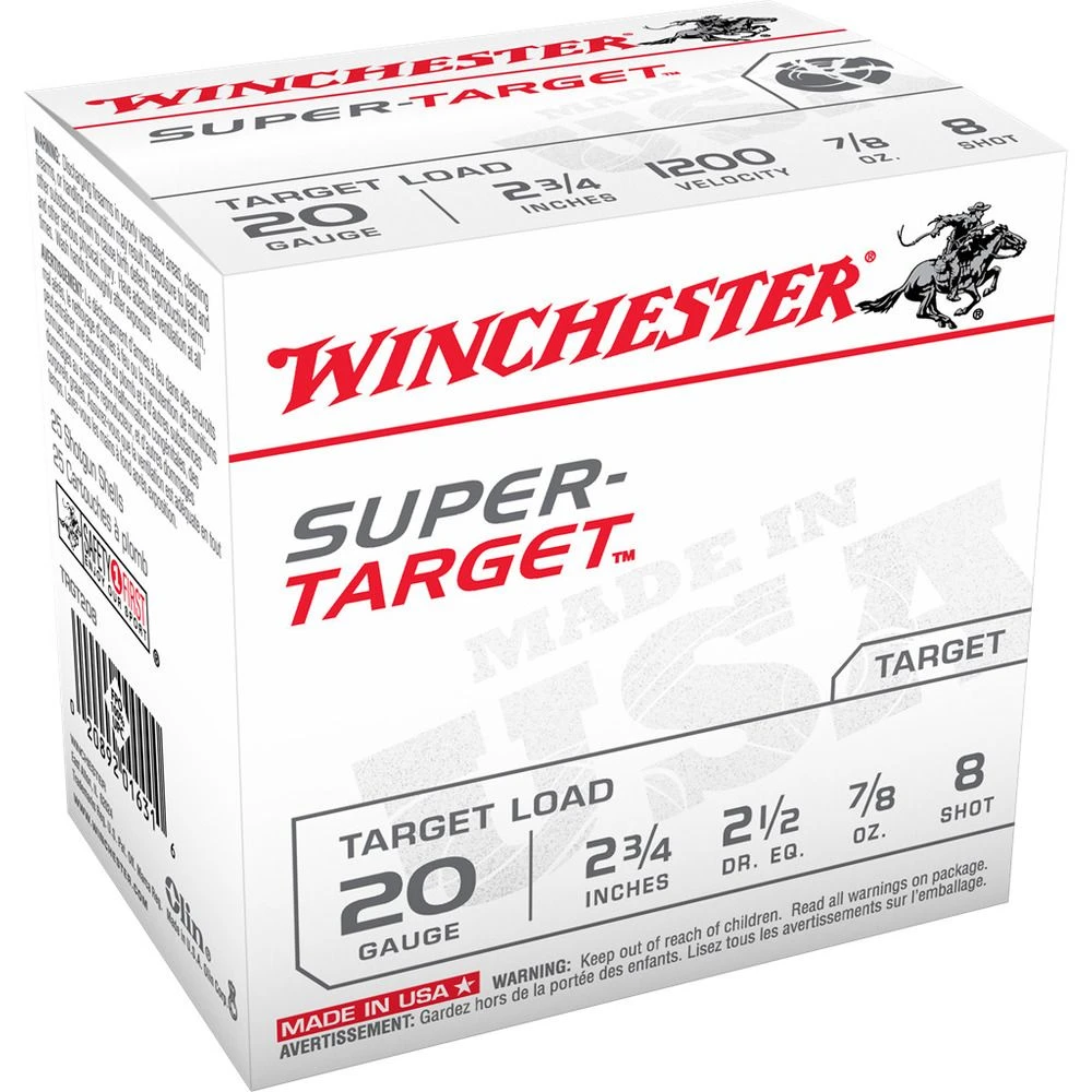 Winchester 20 Gauge - Target Load Ammo, 25-Round, TRGT208 3 Winchester 20 Gauge - Target Load Ammo, 25-Round, TRGT208