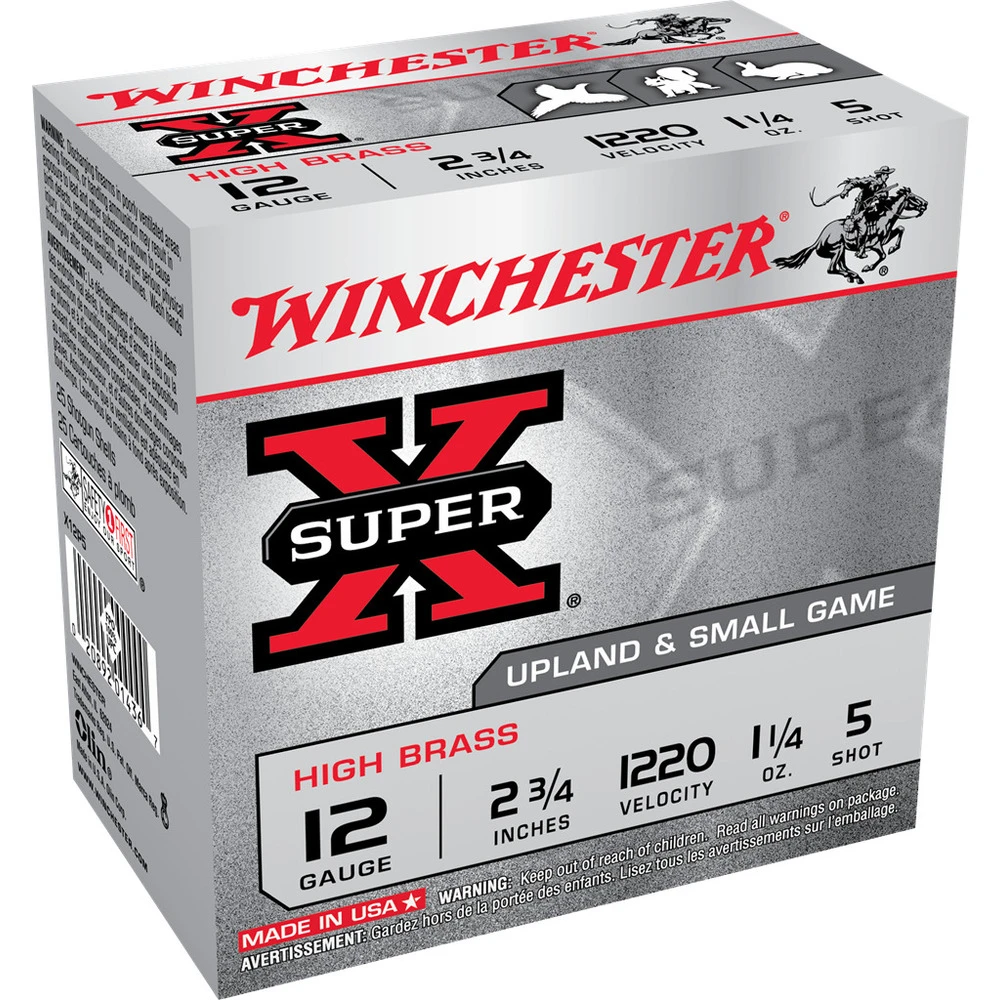 Winchester 12 Gauge - High Brass Ammo, 25-Round, X12P5 3 Winchester 12 Gauge - High Brass Ammo, 25-Round, X12P5