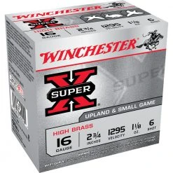 Winchester 16 Gauge - High Brass Ammo, 25-Round, X16H6