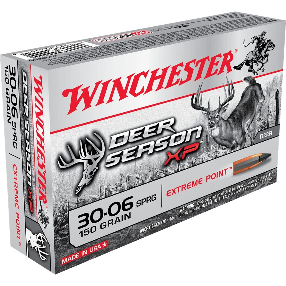 Winchester 30-06 SPRG - 150 Grain Extreme Point Ammo 20-Round, X3006DS 3 Winchester 30-06 SPRG - 150 Grain Extreme Point Ammo 20-Round, X3006DS