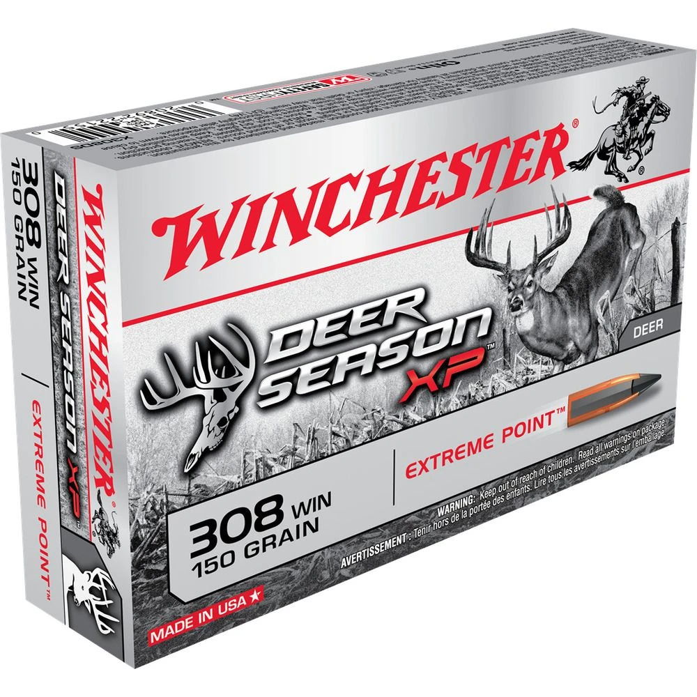 Winchester 308 WIN - 150 Grain Extreme Point Ammo, 20-Round, X308DS 3 Winchester 308 WIN - 150 Grain Extreme Point Ammo, 20-Round, X308DS