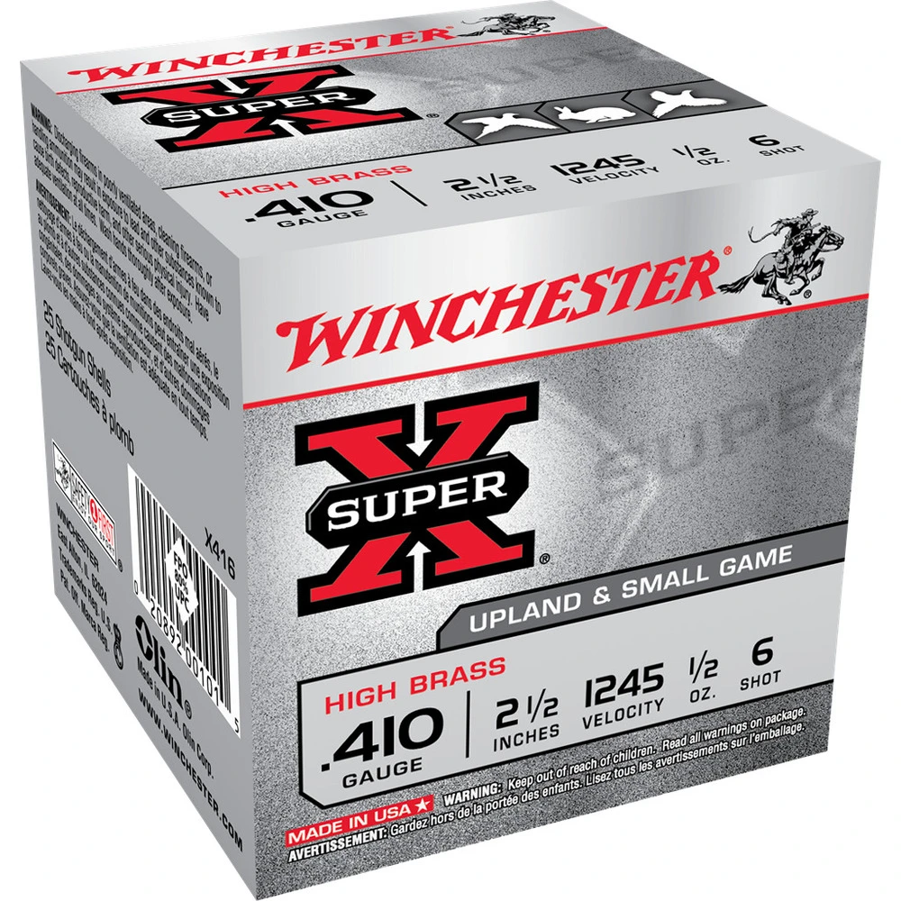 Winchester .410 Gauge - High Brass Ammo, 25-Round, X416 3 Winchester .410 Gauge - High Brass Ammo, 25-Round, X416