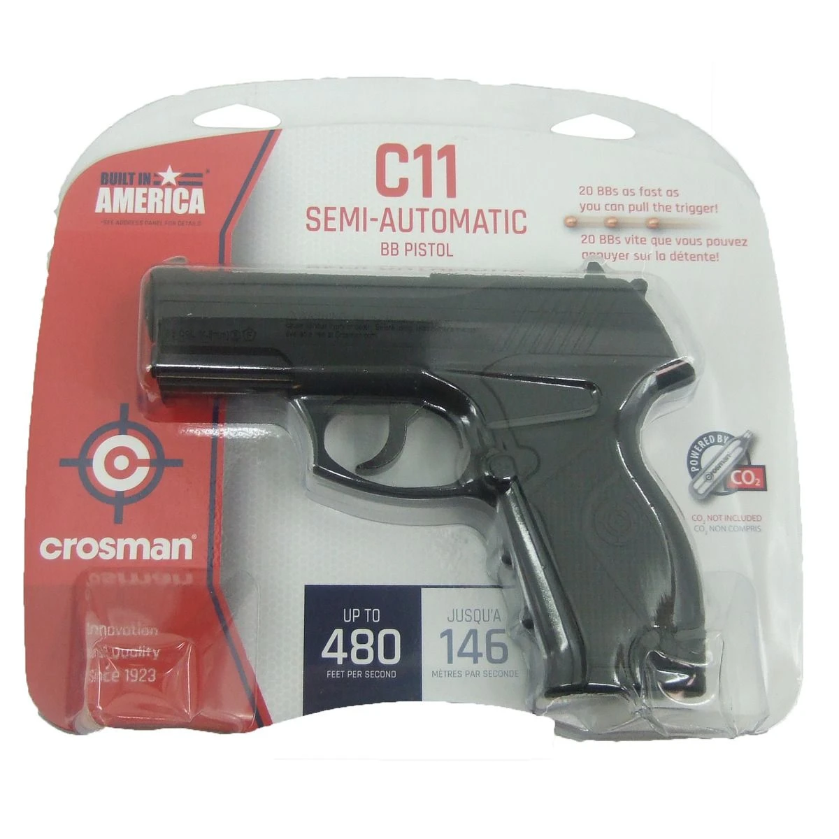 Game Face Air Mag C11 (Black) Co2 Powered, Semi Auto Airsoft Pistol, C11 3 Game Face Air Mag C11 (Black) Co2 Powered, Semi Auto Airsoft Pistol, C11