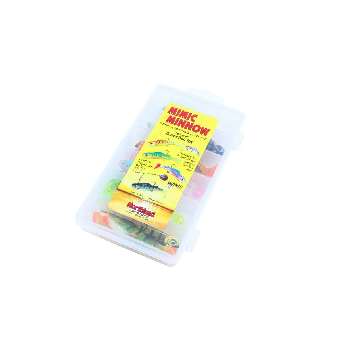 Northland Mimic Minnow Gamefish Swimbait Lure Kit, 18-Piece, MMGK-18 4 Northland Mimic Minnow Gamefish Swimbait Lure Kit, 18-Piece, MMGK-18 - Image 2