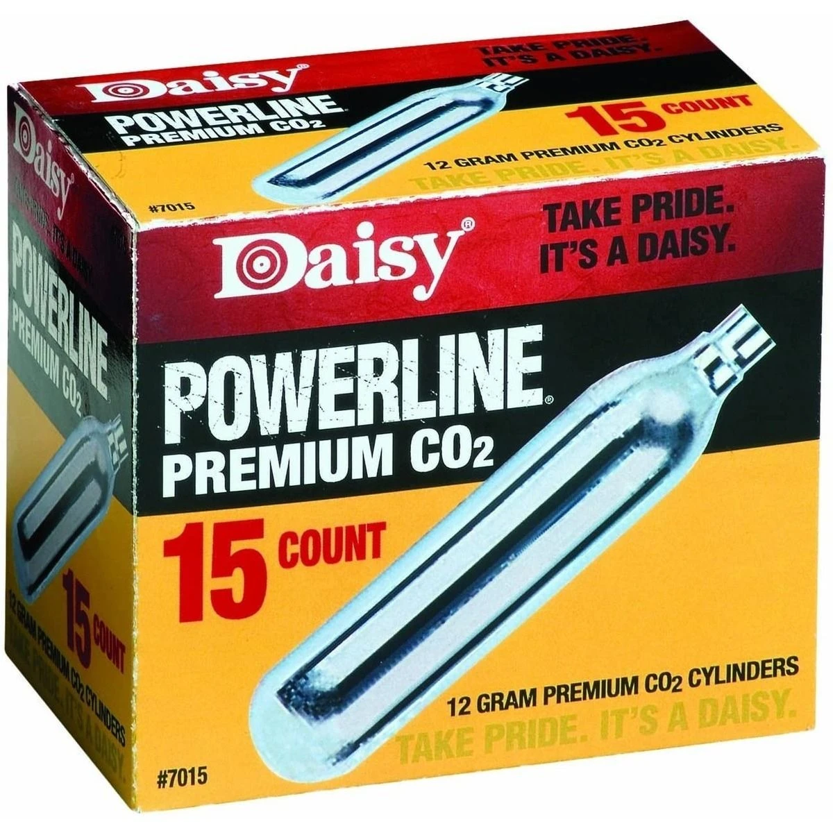 Daisy Powerline Premium 12 Gram CO2 Cylinders, 15-Count, 997015-611 3 Daisy Powerline Premium 12 Gram CO2 Cylinders, 15-Count, 997015-611
