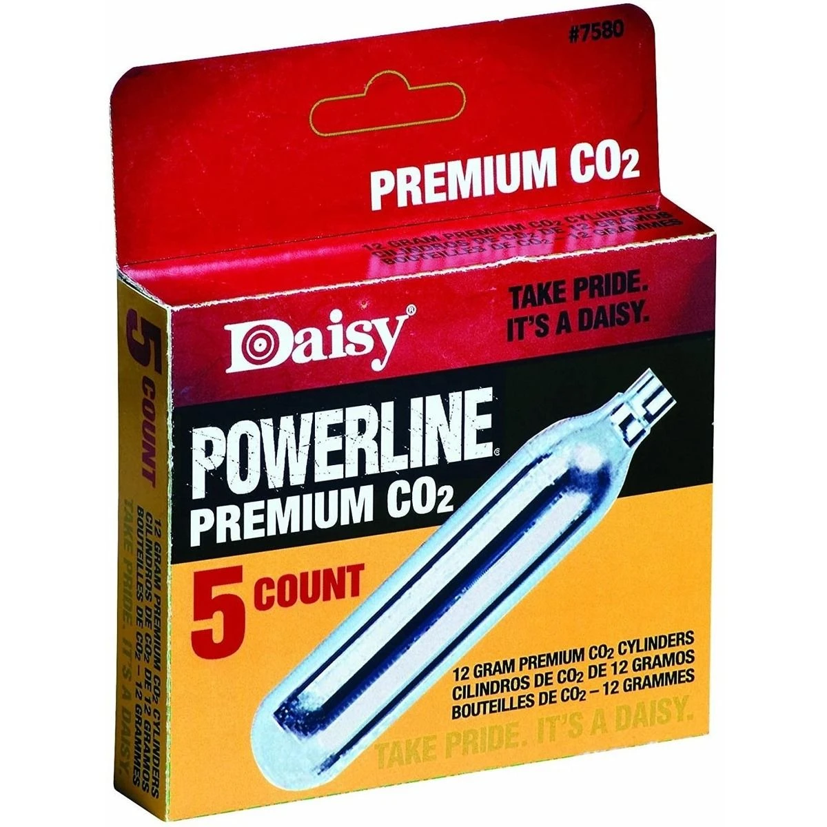 Daisy Powerline Premium 12 Gram CO2 Cylinders, 5-Count, 997580-611 3 Daisy Powerline Premium 12 Gram CO2 Cylinders, 5-Count, 997580-611