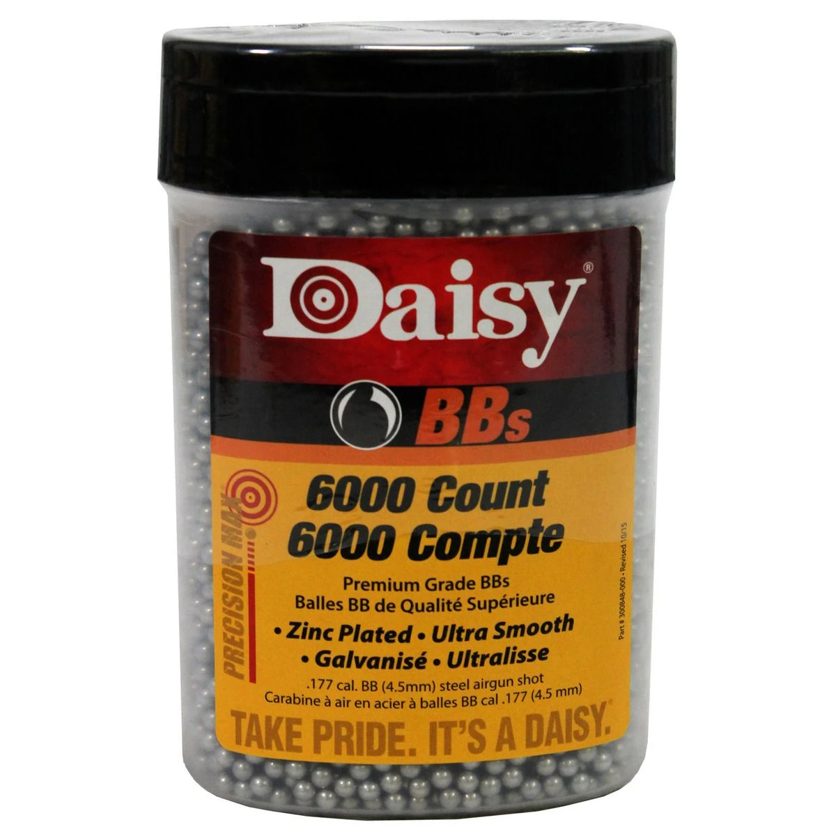 Daisy Zinc Plated BBs, 6000-Count, 4-Pack, 980060-444 3 Daisy Zinc Plated BBs, 6000-Count, 4-Pack, 980060-444