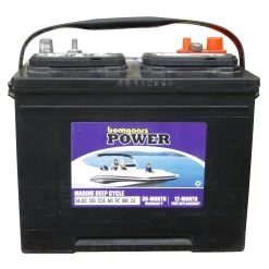 US Sporting Goods Sales Shop 27 Bomgaars Power Marine Battery, 140 RC, 24-DC