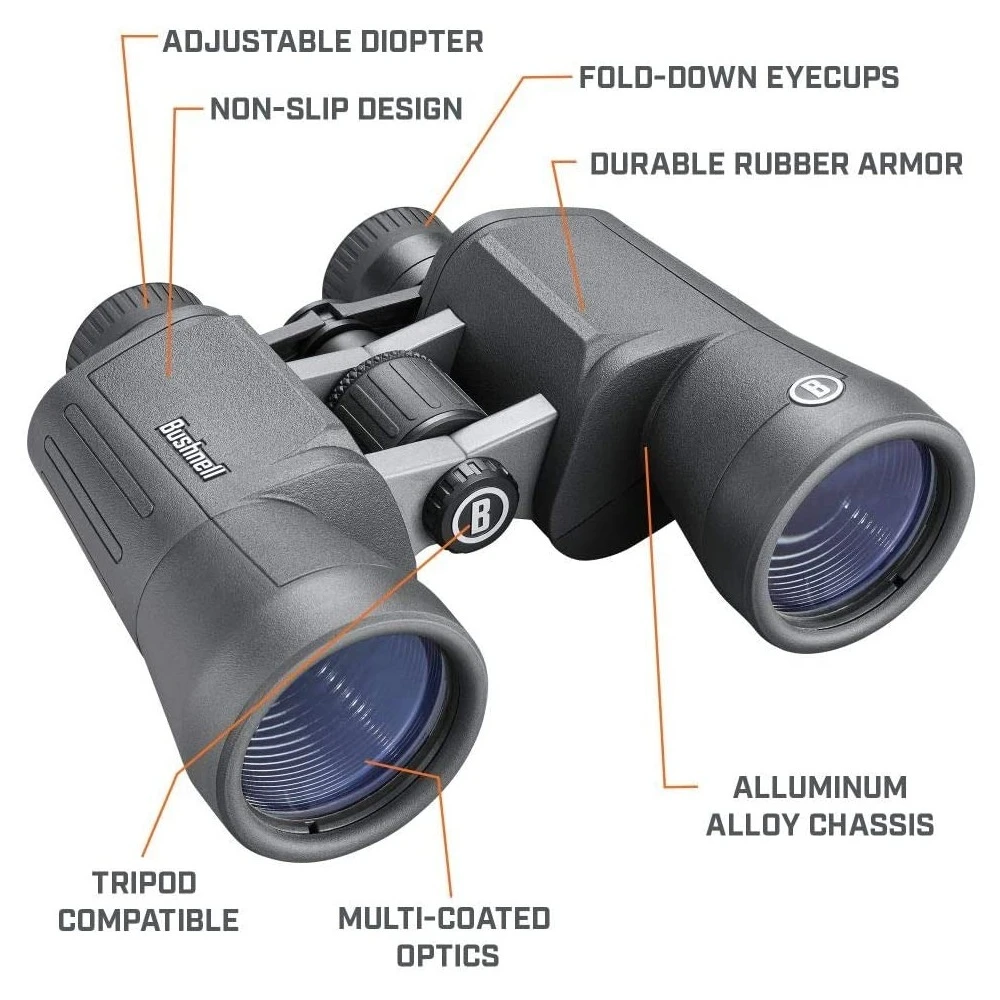 Bushnell PowerView 2 Binoculars, 10 x 50mm, PWV1050 4 Bushnell PowerView 2 Binoculars, 10 x 50mm, PWV1050 - Image 2