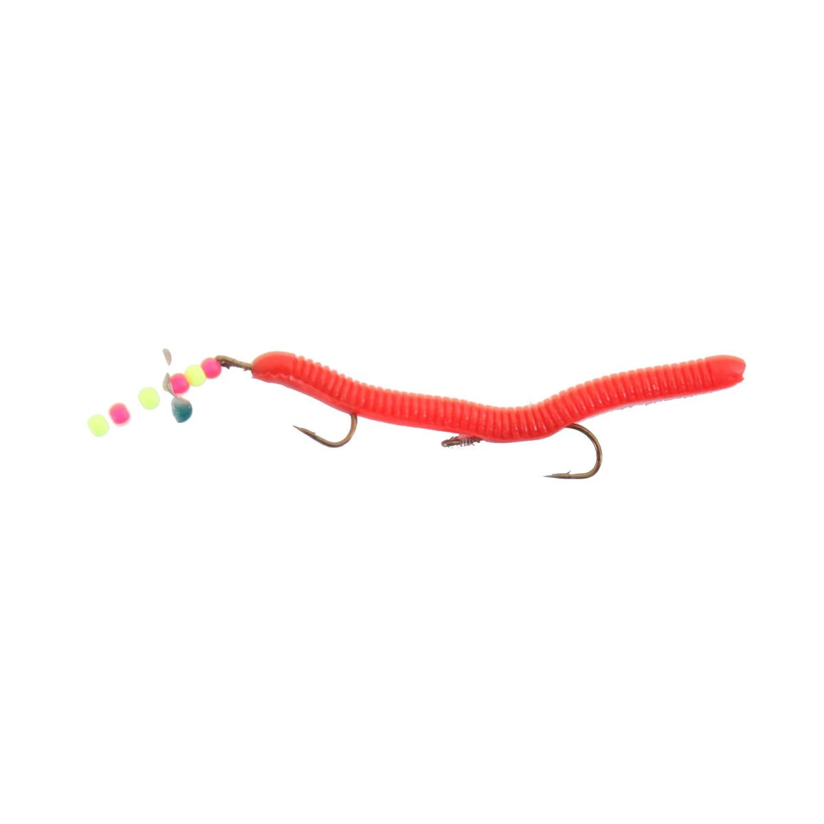 Creme Rigged Angle Worm, 2 IN, 802-1 3 Creme Rigged Angle Worm, 2 IN, 802-1