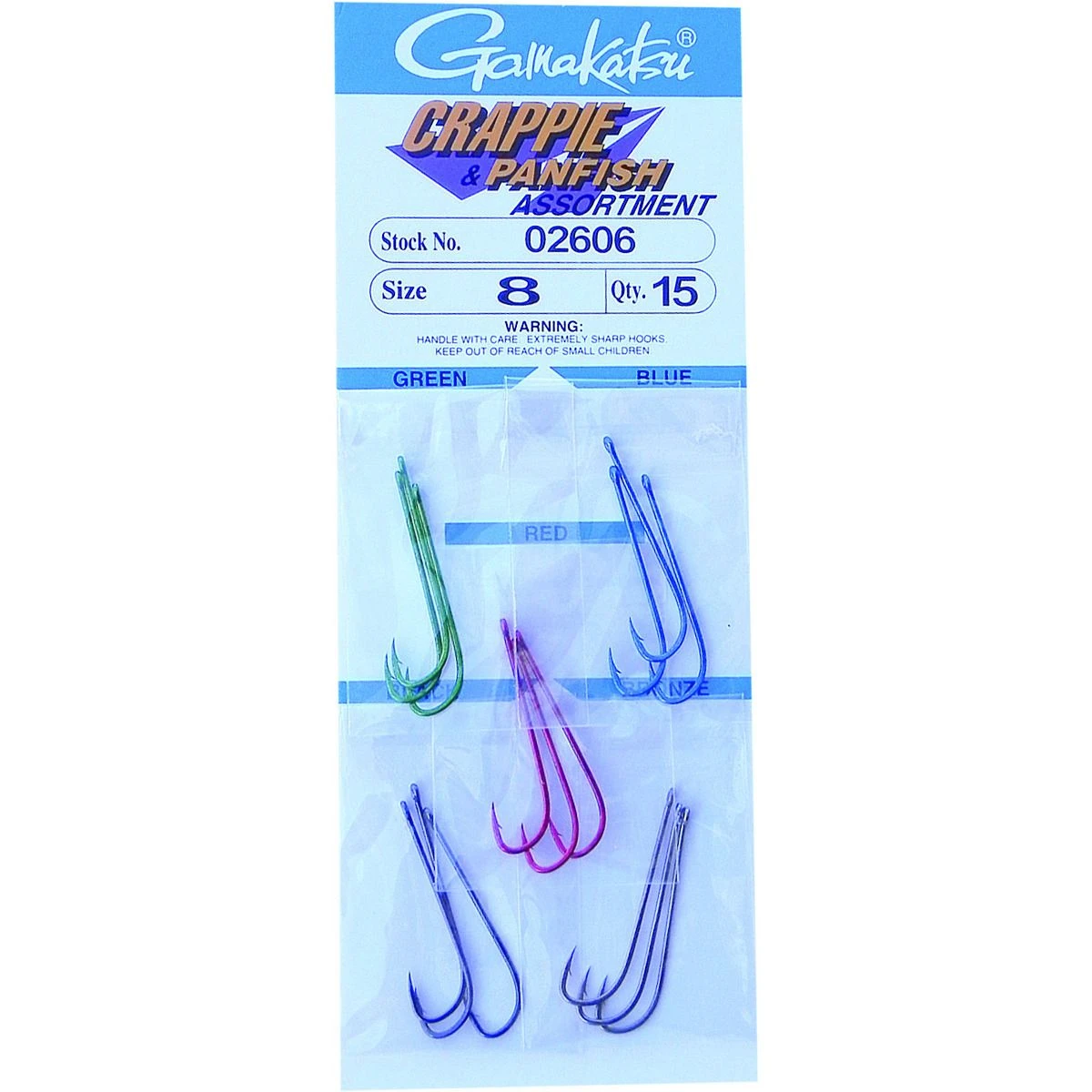Gamakatsu Crappie Hook, Size 8, 15-Pack, 2606 3 Gamakatsu Crappie Hook, Size 8, 15-Pack, 2606