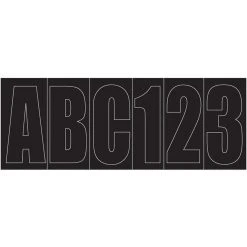 Shoreline Marine Letter Kit, 3 IN, Black, 52129