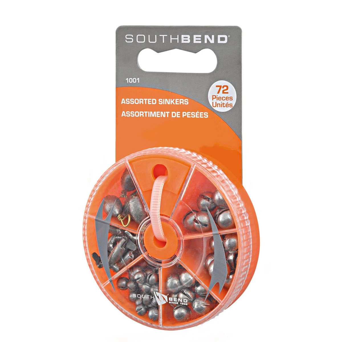 South Bend Assorted Sinkers, 72-Pieces, 106591 3 South Bend Assorted Sinkers, 72-Pieces, 106591
