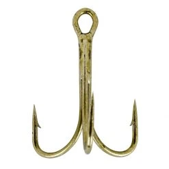 South Bend Bronze Treble Hook, Size 4, 4-Pack, 167700