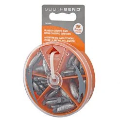 South Bend Rubber Center Sinker Assortment, 26-Piece, 168914