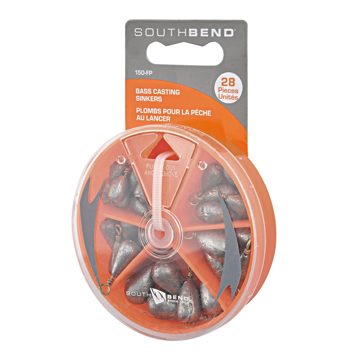 South Bend Bass Casting Sinker Assortment, 28-Piece, 169268 3 South Bend Bass Casting Sinker Assortment, 28-Piece, 169268