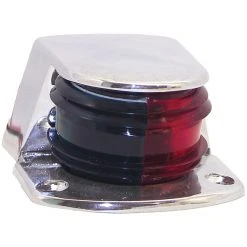 Shoreline Marine Bi-Color Zamac Bow Light, Red / Green, 52093