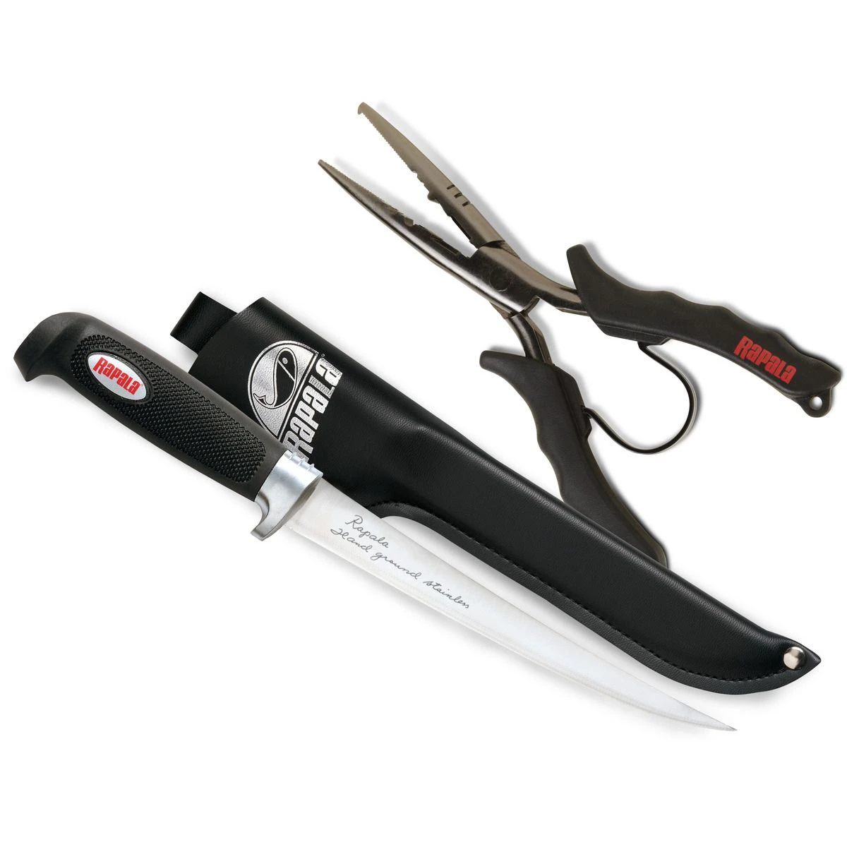 Rapala Fillet Tool Combo, 8 1/2 IN Fishing Pliers with 6 IN, S-G Fillet Knife & Sheath, RPLR8-706 3 Rapala Fillet Tool Combo, 8 1/2 IN Fishing Pliers with 6 IN, S-G Fillet Knife & Sheath, RPLR8-706