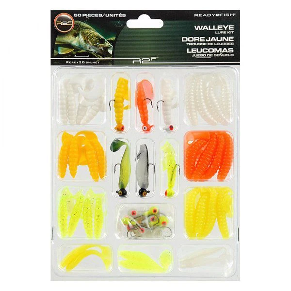 Ready 2 Fish Walleye Jig Soft Bait Kit, R2FK2-WLEYE 3 Ready 2 Fish Walleye Jig Soft Bait Kit, R2FK2-WLEYE