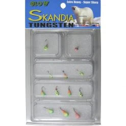 K&e Tungsten Jig 12-Piece Glow, Assorted, FKWSKPG