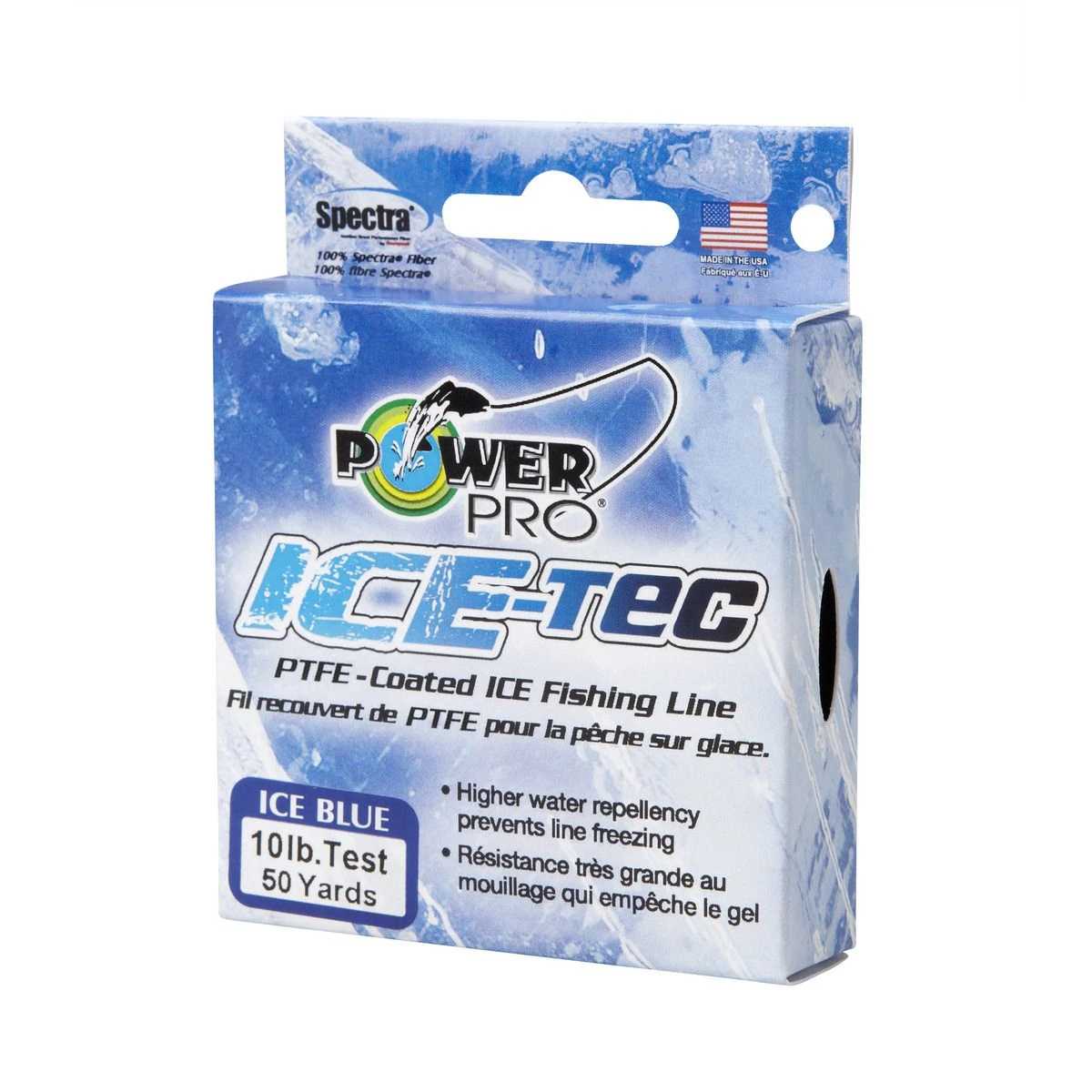 Power Pro Ice-Tec Blue, 50 YD,10 LB Ice Line, 010050A 3 Power Pro Ice-Tec Blue, 50 YD,10 LB Ice Line, 010050A