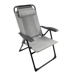 Black Sierra Equipment 7-Position VentBack Recliner, DKCH-001-GRY-BSE