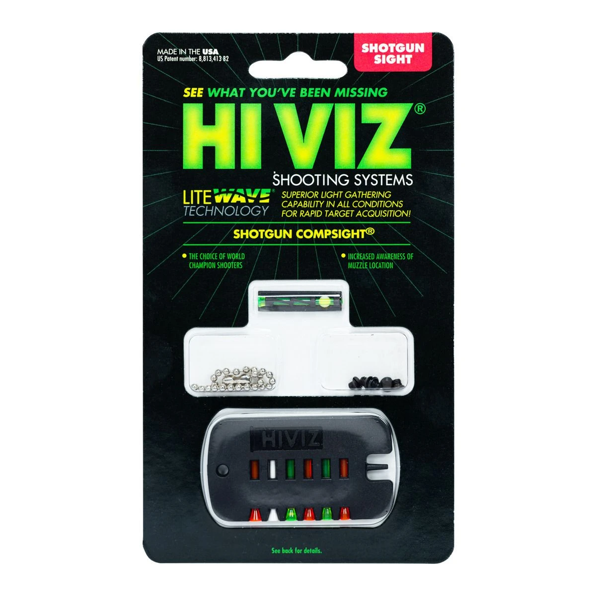 Hiviz CompSight LiteWave Shotgun Sight, PMLW01 4 Hiviz CompSight LiteWave Shotgun Sight, PMLW01 - Image 2