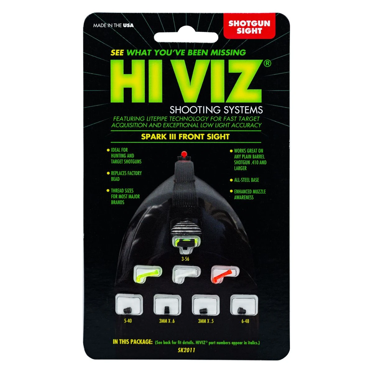 Hiviz Spark III Shotgun Sight, SK2011 4 Hiviz Spark III Shotgun Sight, SK2011 - Image 2