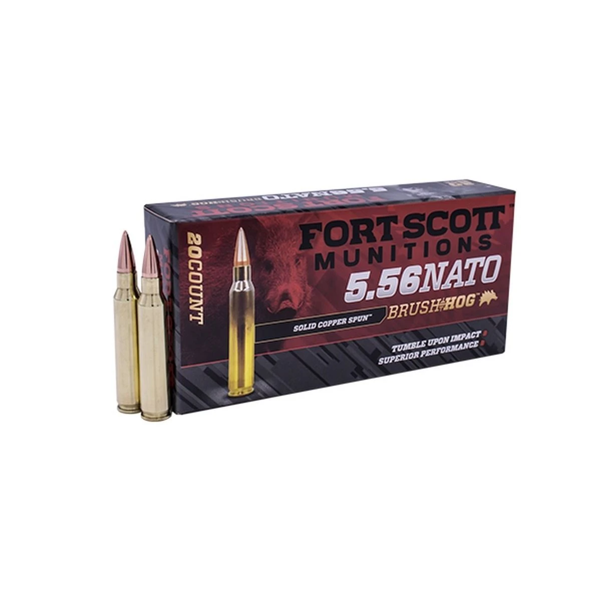 Fort Scott Munitions 5.56 NATO Copper 62 Grain Centerfire Rifle Ammunition, 556-062-SCV1 3 Fort Scott Munitions 5.56 NATO Copper 62 Grain Centerfire Rifle Ammunition, 556-062-SCV1