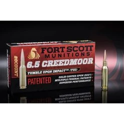Fort Scott Munitions 6.5 CREEDMOOR 123 Grain Centerfire Rifle Ammunition, 65CM-123-SCV11 -US Sporting Goods Sales Shop sftp a s assets20220622000000225